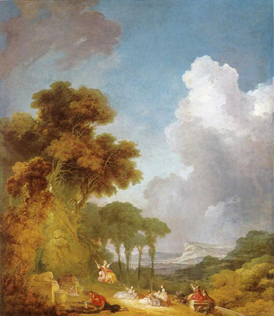 swing_540 A French Painting in the Classical Era, The Swing, by Jean Fragonard (1732-1806)
